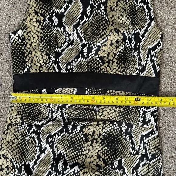 Karen Miller Snakeskin Print Sleeveless Dress Size 6 - Picture 14 of 14